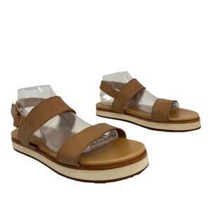 Nisolo Womens Size 11 Tan Waterproof Leather Slingback Go-To Sandal